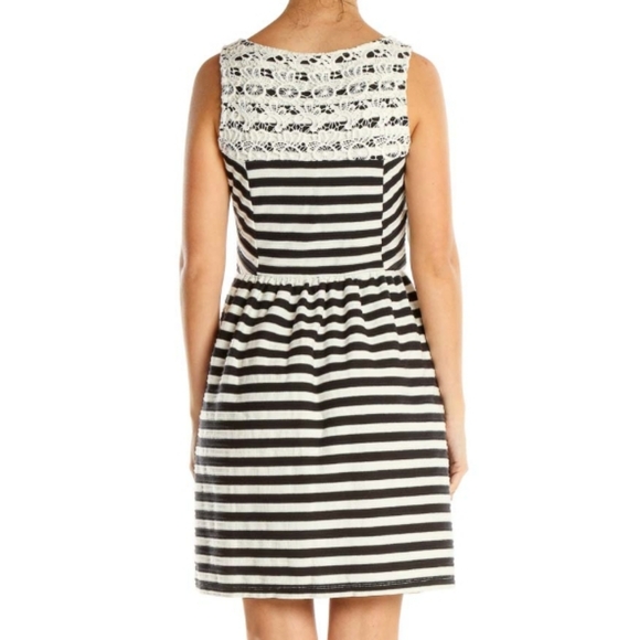 Anthropologie x Maison Jules Lace/Striped Dress Size Medium - Picture 7 of 16